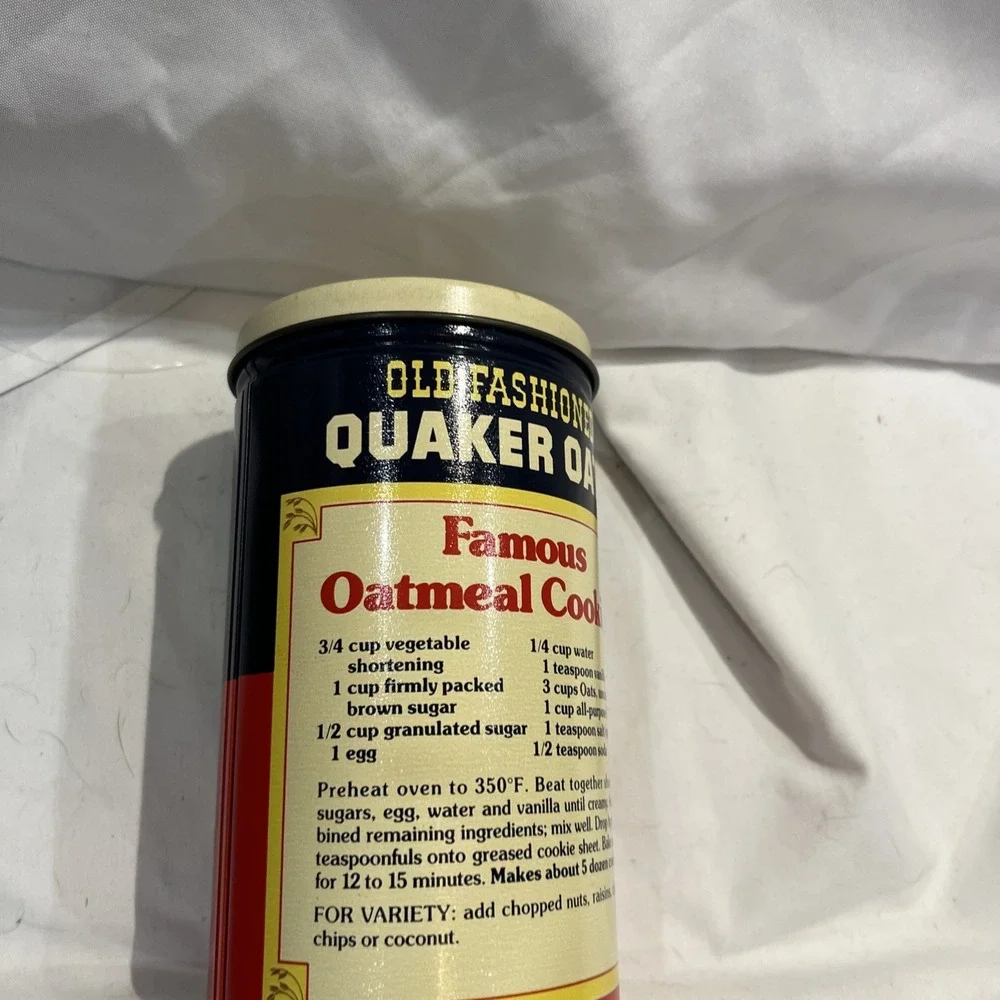 Quaker Oats Container tin original‎ rare vintage